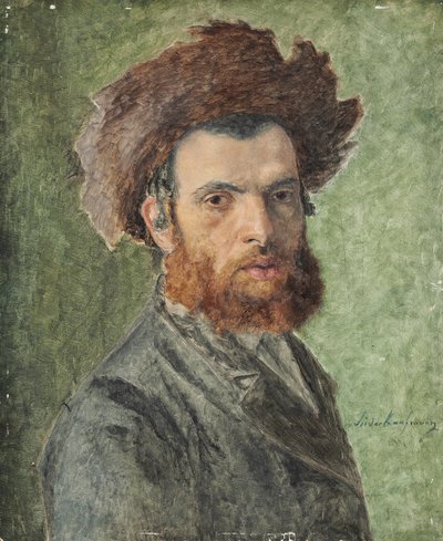 Portrait of a Young Hasidic Jew by Isidor Kaufmann