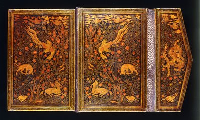 Polychrome Lacquer Binding with Flap, for Amir Ali Shir Nawa