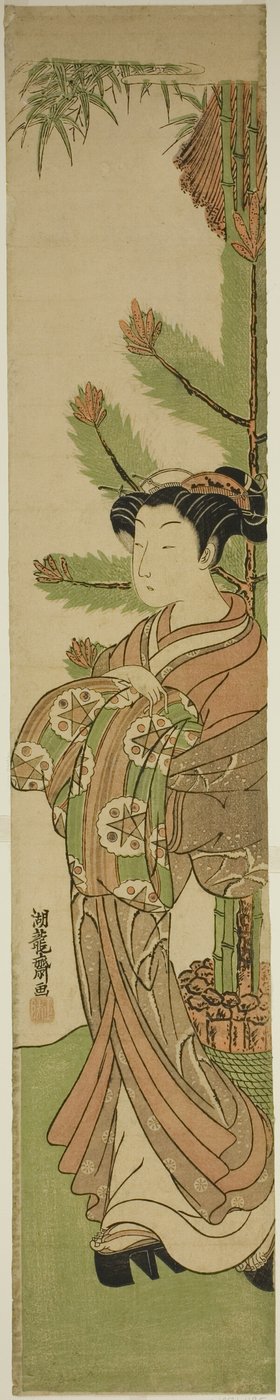 Courtesan in Front of New Year