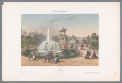 View of Place Napoléon in Lyon (Contemporary France) by Isodore Laurent Deroy