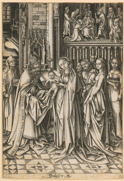Presentation of Jesus in the Temple by Israhel van Meckenem