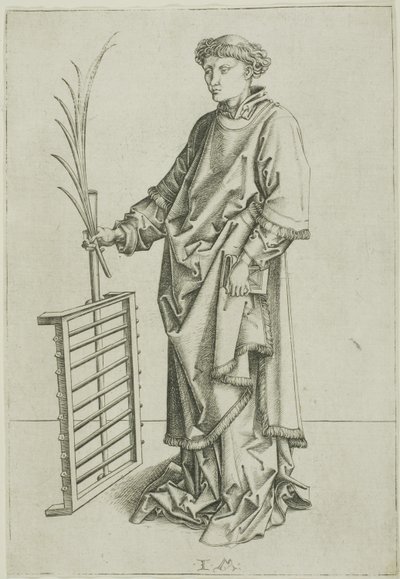 St. Laurence by Israhel van Meckenem the younger