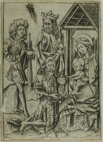 The Adoration of the Magi by Israhel van Meckenem the younger