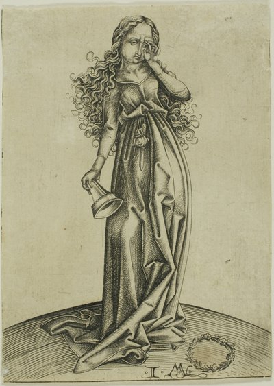 The Third Foolish Virgin, from The Five Foolish Virgins by Israhel van Meckenem the younger