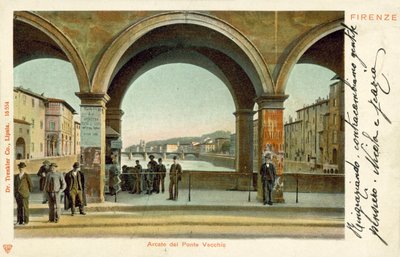 Arcade of Ponte Vecchio, Florence by Italian Photographer