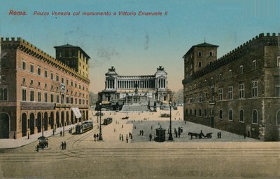 Piazza Venezia and monument to King Victor Emmanuel II of Italy, Rome by Italian Photographer