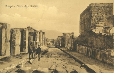 Pompei, Italy, Strada Della Fortuna by Italian Photographer
