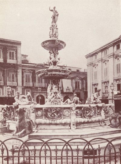 Sicily: A Fountain at Messina by Italian Photographer