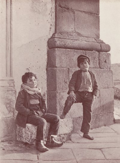 Sicily: Sicilian Boys of the Interior by Italian Photographer