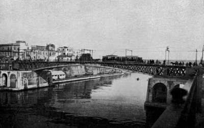 Taranto, Swing Bridge Closed and Old City by Italian Photographer