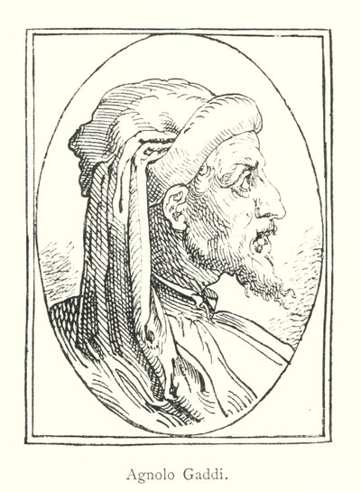 Agnolo Gaddi (engraving) by Italian School