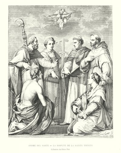Andrea del Sarto, The Dispute of the Holy Trinity, Collection of the Pitti Palace by Italian School
