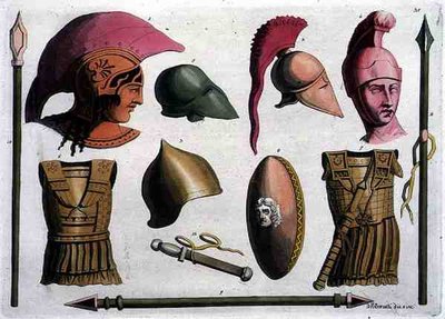 Examples of Etruscan Arms and Armour, from 