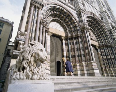 Facade of the Cathedral of San Lorenzo by Italian School