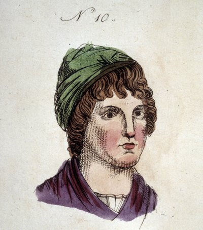 Figure number 10 representing the face of a man in 