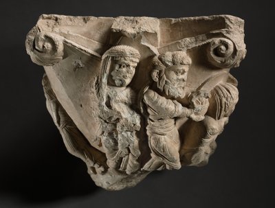 Fragment of a Capital with Scenes from Mary