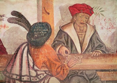 Interior of an Inn (detail) by Italian School
