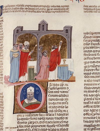 De consecratione, miniature from the 