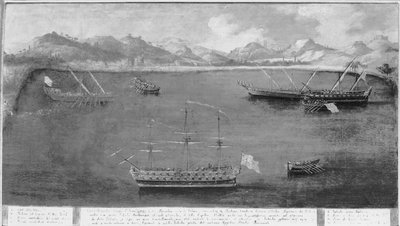 One of the Naval Exploits of the Famous Sailor, Mattio Ivanovich da Dobrota, c.1730 by Italian School
