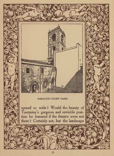 Page from Brochure for San Domenico Palace Hotel, Taormina by Italian School