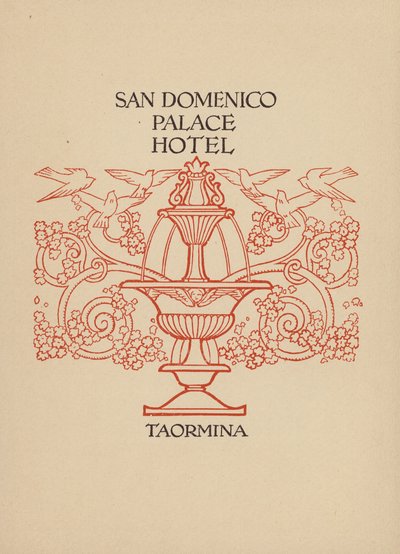 Page from Brochure for San Domenico Palace Hotel, Taormina by Italian School