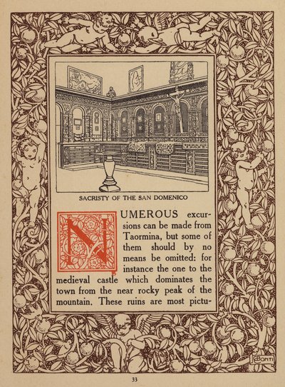 Page from Brochure for San Domenico Palace Hotel, Taormina by Italian School