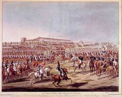Parade of the Italian Cavalry of the Kingdom of Italy by Italian School