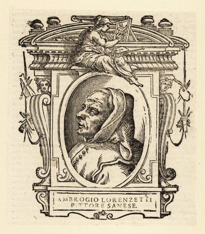 Portrait of Ambrogio Lorenzetti by Italian School