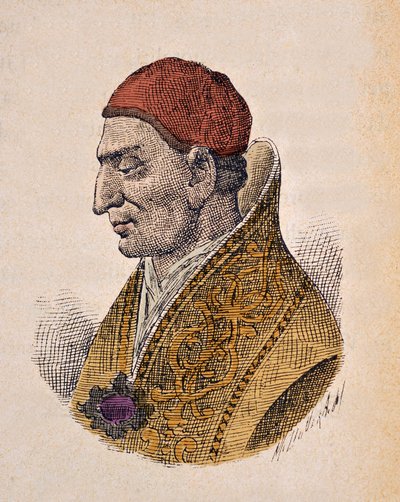 Portrait of Pope Constantine I (708-715) by Italian School
