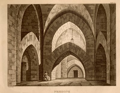 Prison, set design for act 1 of 