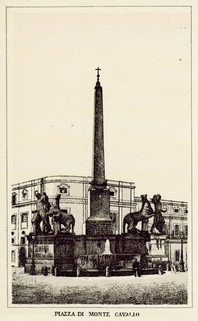 Rome: Piazza di Monte Cavallo by Italian School