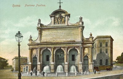 Rome, Italy, Fontana Paolina by Italian School