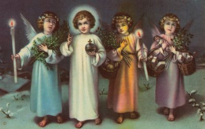 Saint and Angels by Italian School