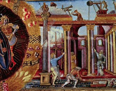 The Art of Building, from a Manuscript on Architecture, Venetian by Italian School