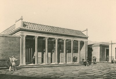 The Entrance to the Triangular Forum as it was by Italian School