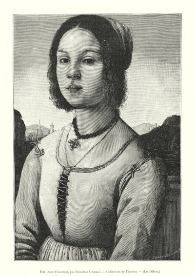 A Young Florentine, by Francesco Granacci, Collections of Florence, The Uffizi by Italian School