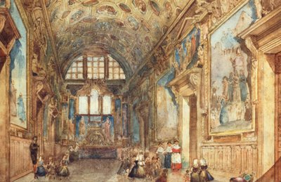 View of an Interior of the Doges Palace in Venice, c.1840 by Italian School