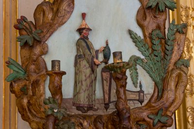 Wall Sconce with Exotic Decorations by Italian School