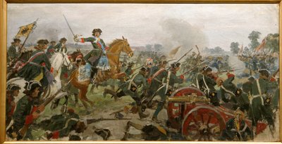 Poltava Battle in 1709 by Ivan Alexeyevich Vladimirov