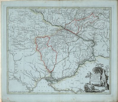 General Map of Novorossiysk Governorate, 1779 by Ivan Ivanovich Islenyev