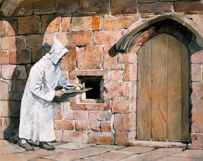 Monk, Mount Grace Priory by Ivan Lapper