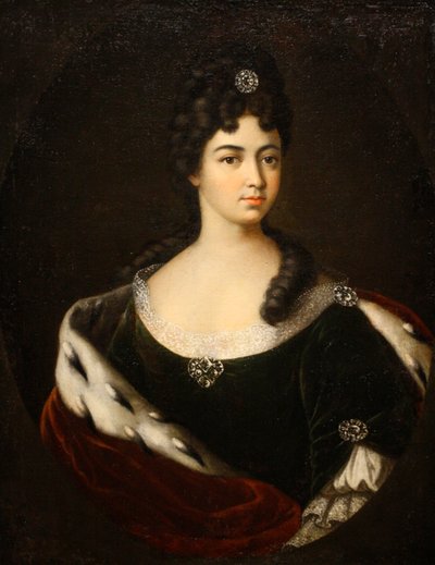 Portrait of Countess Smaragda Maria Cantemir, End of 1710s-Early 1720s by Ivan Nikitich Nikitin