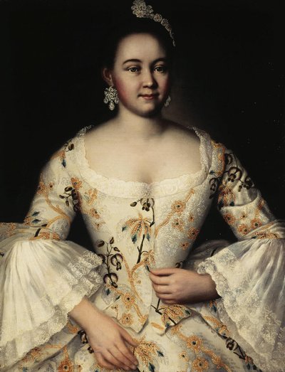 Portrait of Stepanida Yakovleva, after 1757 by Ivan Yakovlevich Vishnyakov