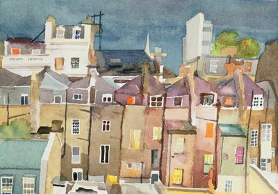 View from Rear Window of 48 Chester Square, SW1, 1982 by Izabella Godlewska de Aranda
