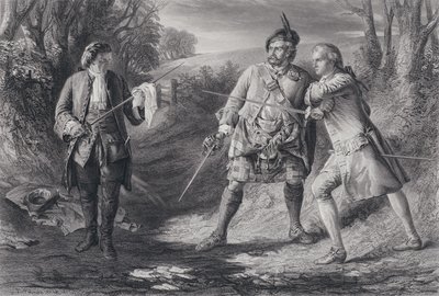 Illustration for Rob Roy (engraving) by J.B. (after) MacDonald