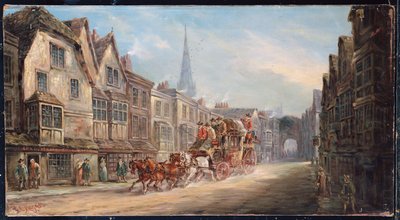 The London to Exeter Royal Mail Passing through Salisbury, 1895 by J.C. Maggs
