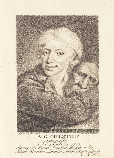 The Actor Adam Gottlob Gielstrup (1753-1830) by J.F. Clemens