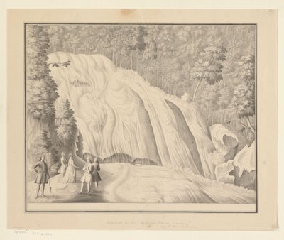 Waterfall in the Bantimurung Mountains by J.G. Loten (signed by artist)