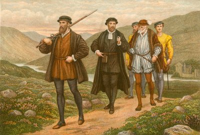 John Knox Bearing the Sword Before George Wishart, After the Attempted Assassination at Dundee by J.M.L. Ralston