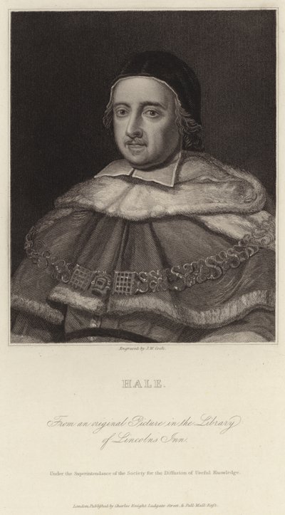 Sir Matthew Hale by J.W. Cook